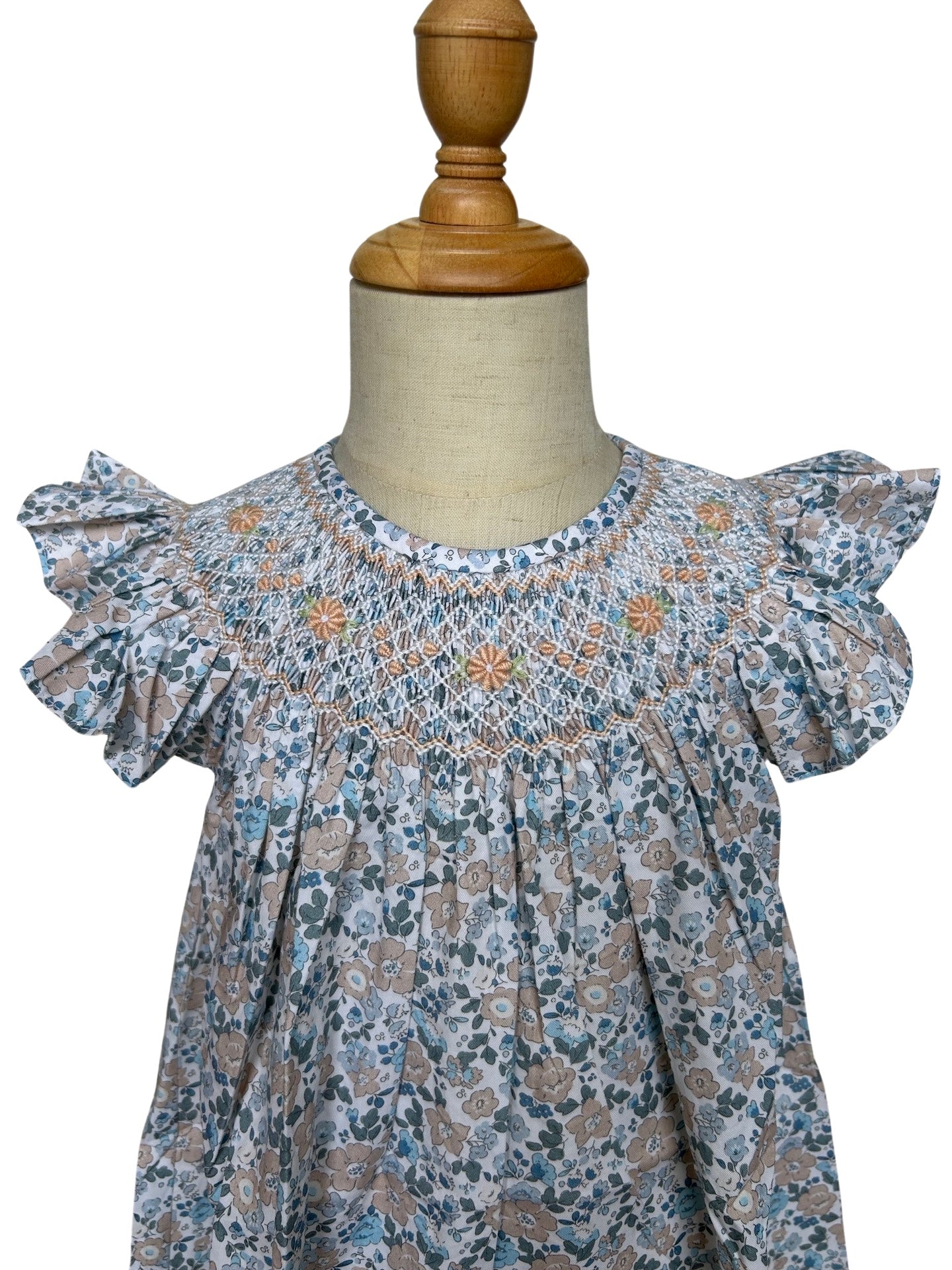 Fly sleeve windflower dress