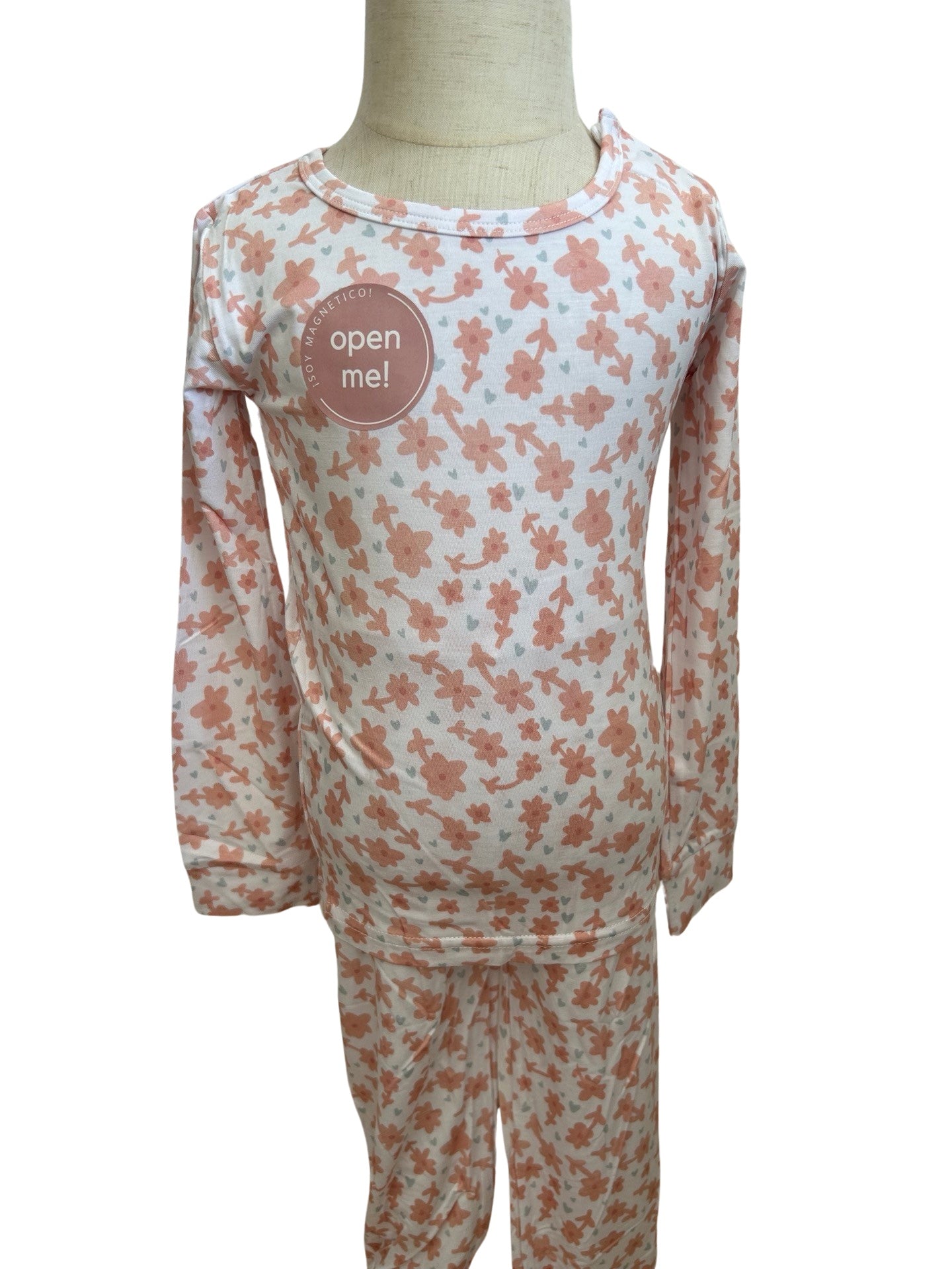 Pijama manga larga romántica