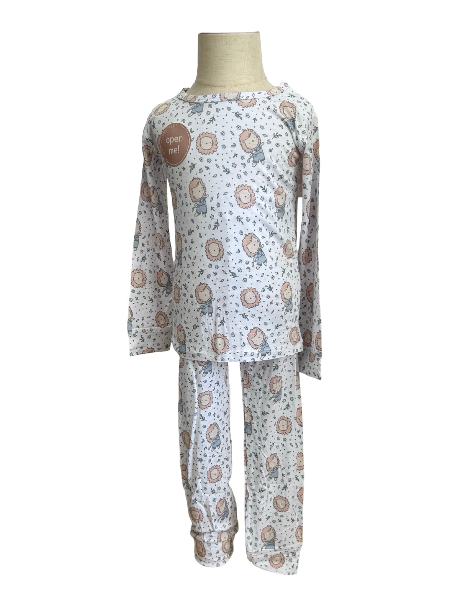 Pijama manga larga Leoncitos