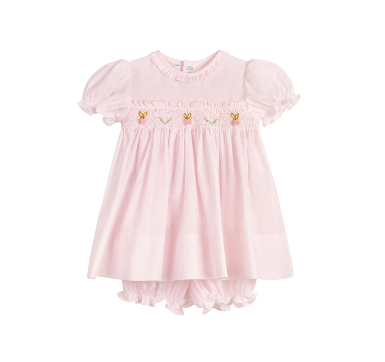 Girls Easter Bunny Smocked Dress