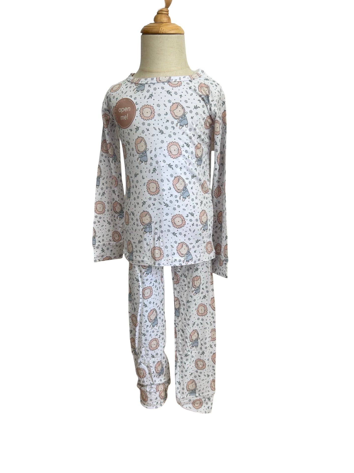 Pijama manga larga Leoncitos