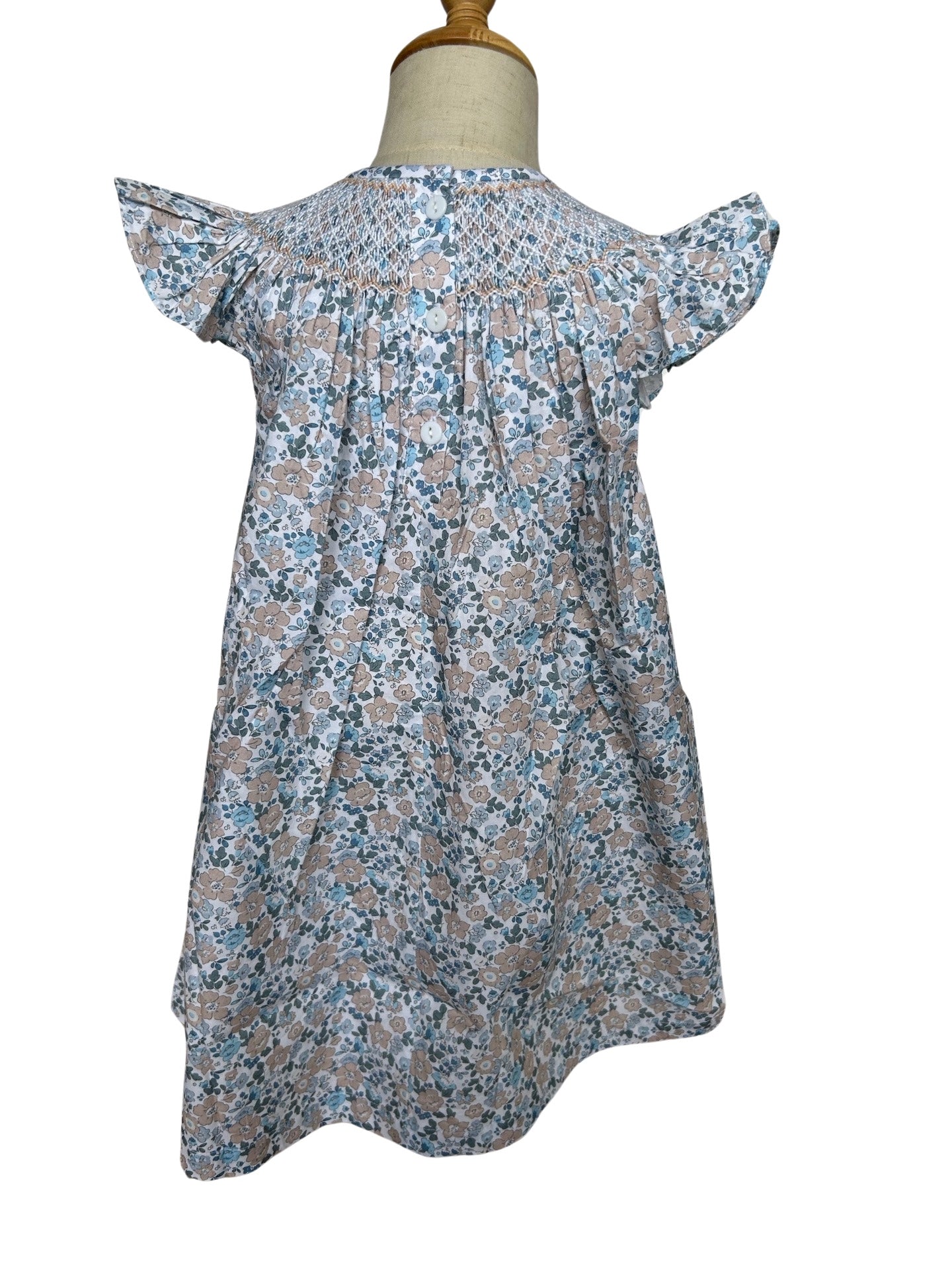 Fly sleeve windflower dress
