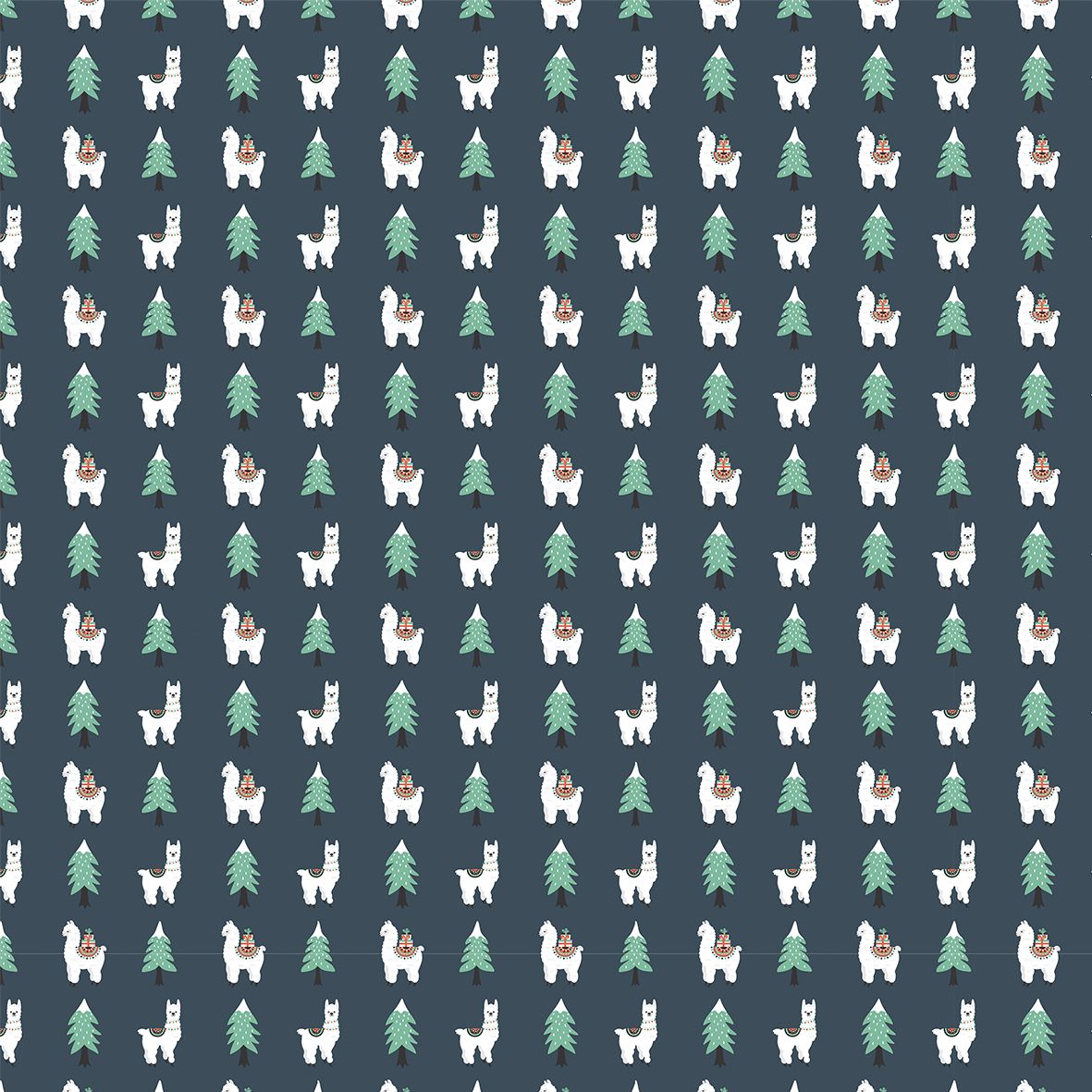 Fa la la llama muslin swaddle
