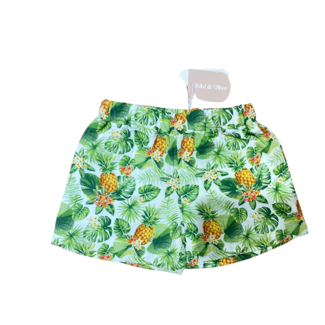 Pineapple Organic Muslin Shorts