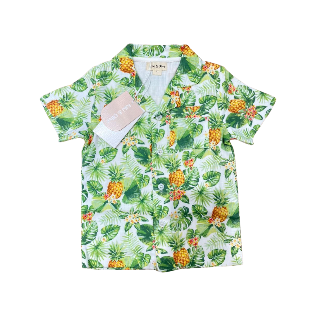 Pineapple organic muslin shirt