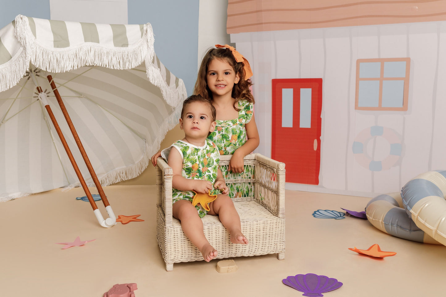 Pineapple organic muslin shortall