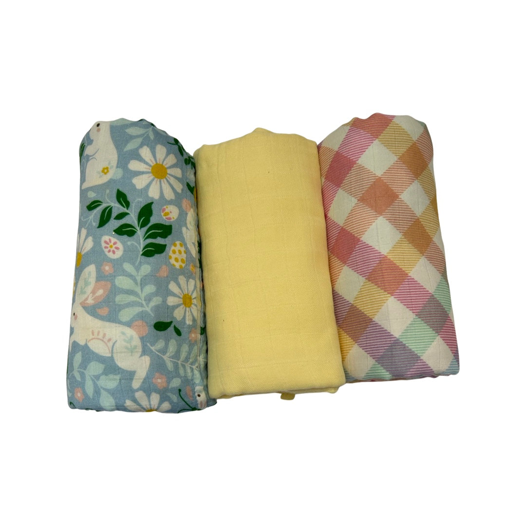 Easter muslin swaddle