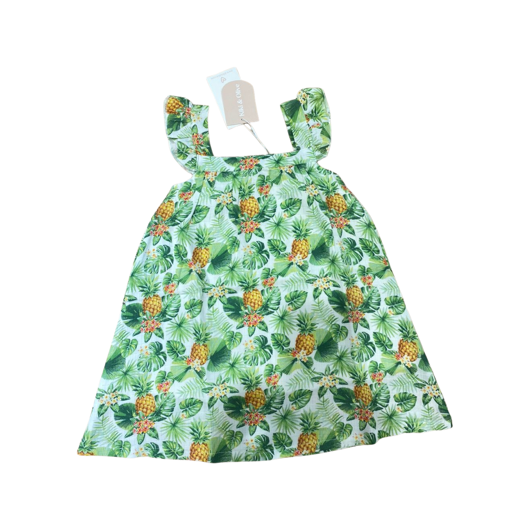 Pineapple organic muslin sundress