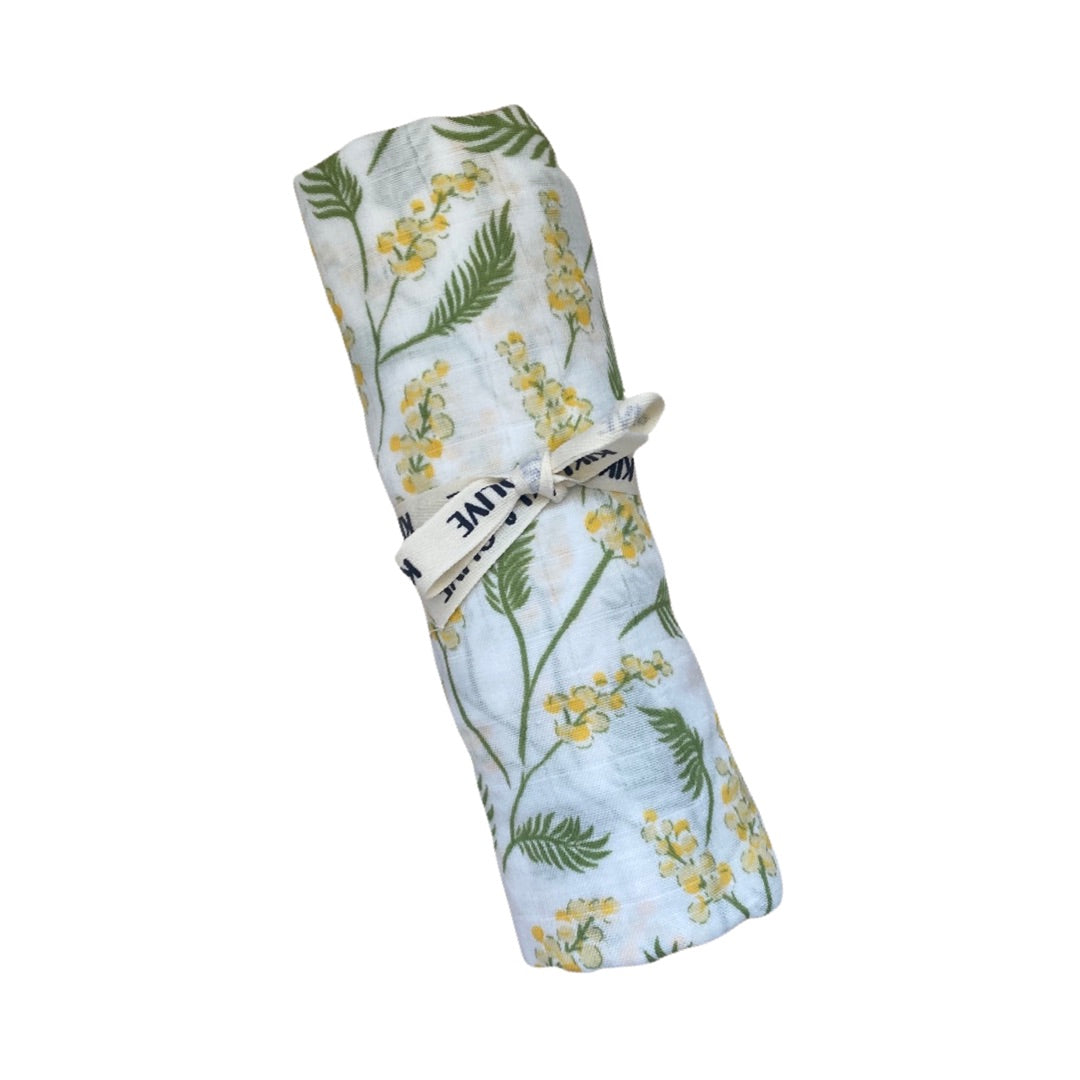 Snapdragon muslin swaddle