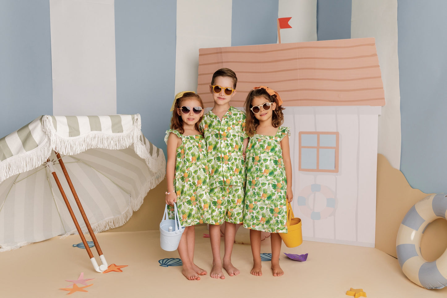 Pineapple organic muslin sundress