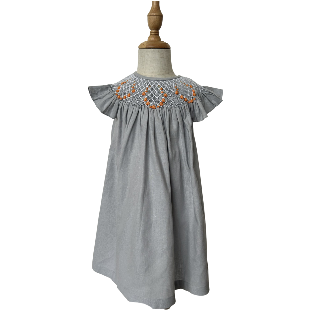 Vestido lino gris