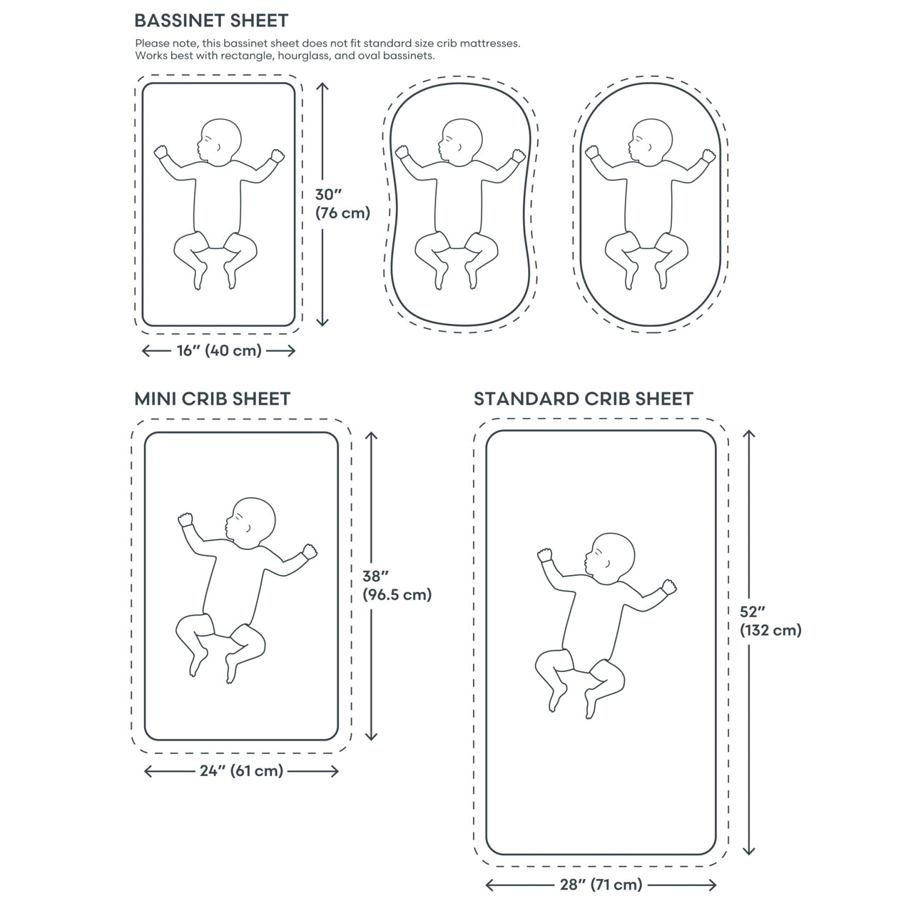 Extra soft bassinet muslin crib sheet (fog)