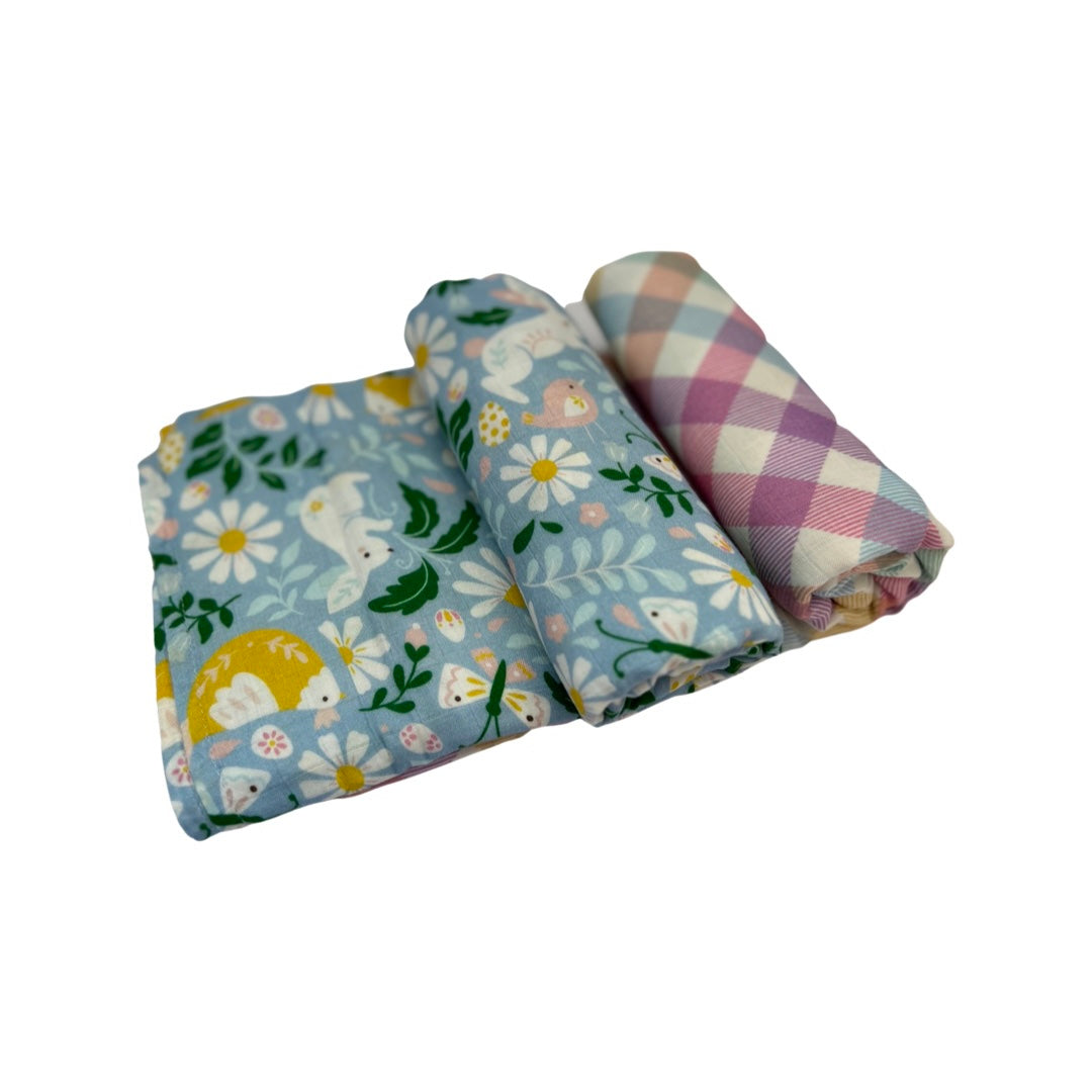 Easter muslin swaddle
