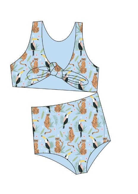 Tropical bikini set (2 vistas)