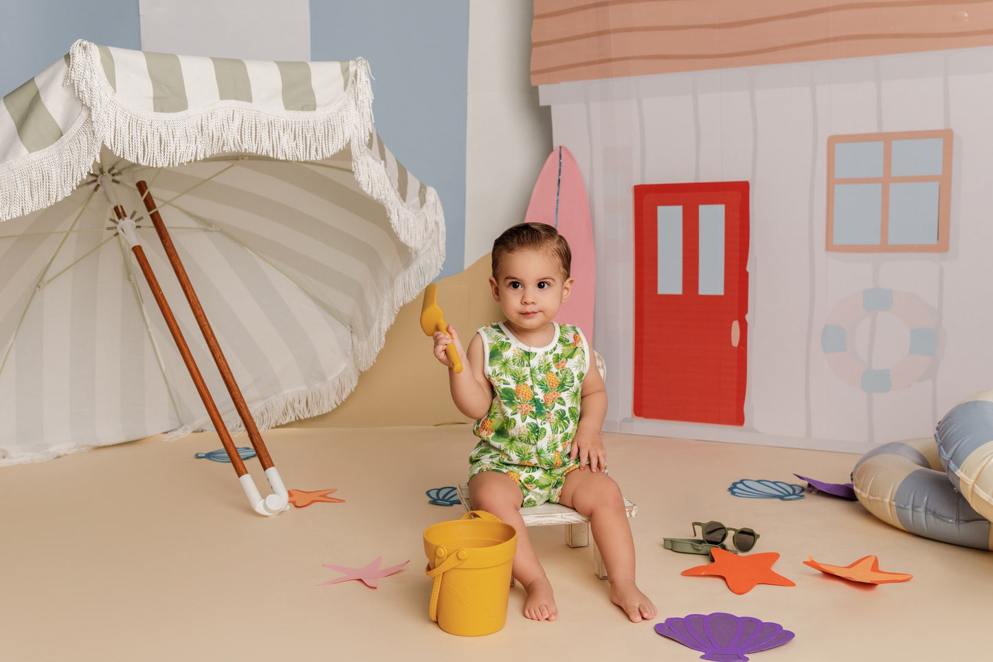 Pineapple organic muslin shortall