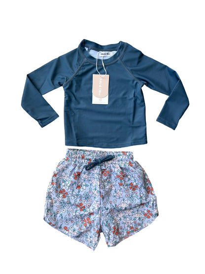 Coral bloom rashguard + boardie (pre-sale)