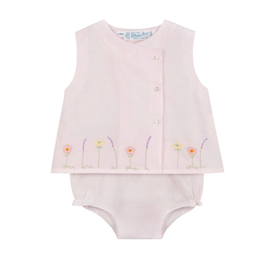 Pink Garden Diaper Set
