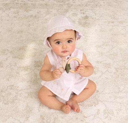 Pink Garden Diaper Set