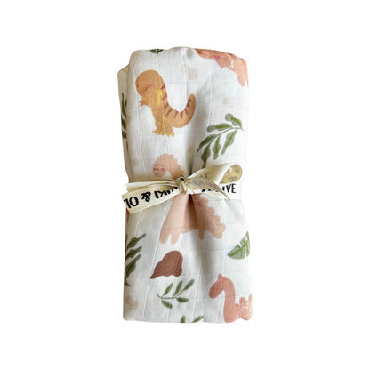 Dino Muslin Swaddle