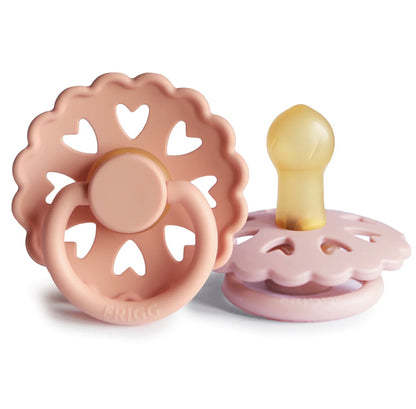 Frigg andersen natural rubber baby pacifier (pretty in peach / primrose)