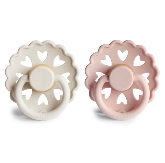 Frigg Andersen Natural Rubber baby pacifier (cream / blush)