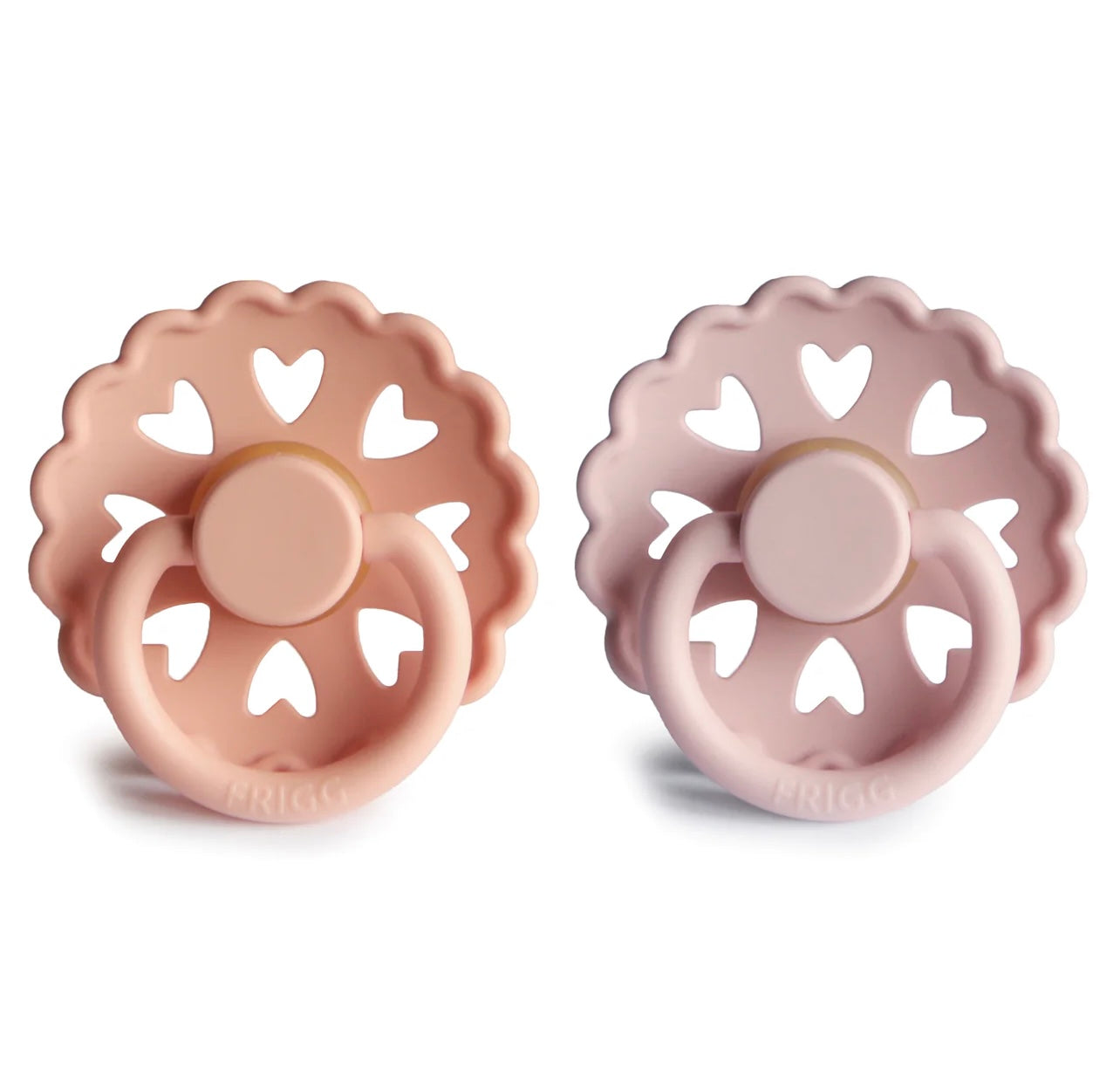 Frigg andersen natural rubber baby pacifier (pretty in peach / primrose)