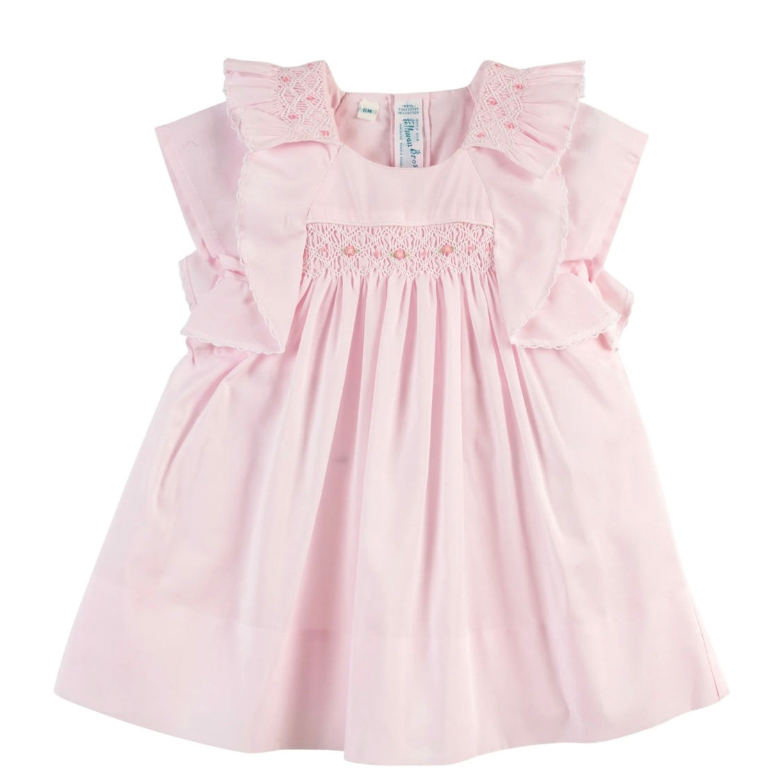 Girls Smocked Ruffle Dress