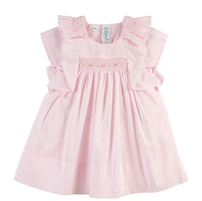 Girls Smocked Ruffle Dress