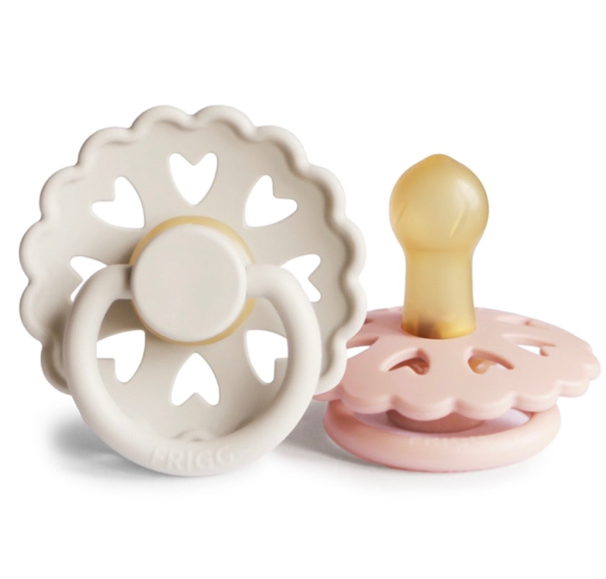 Frigg Andersen Natural Rubber baby pacifier (cream / blush)