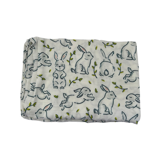 Bunny hop muslin swaddle