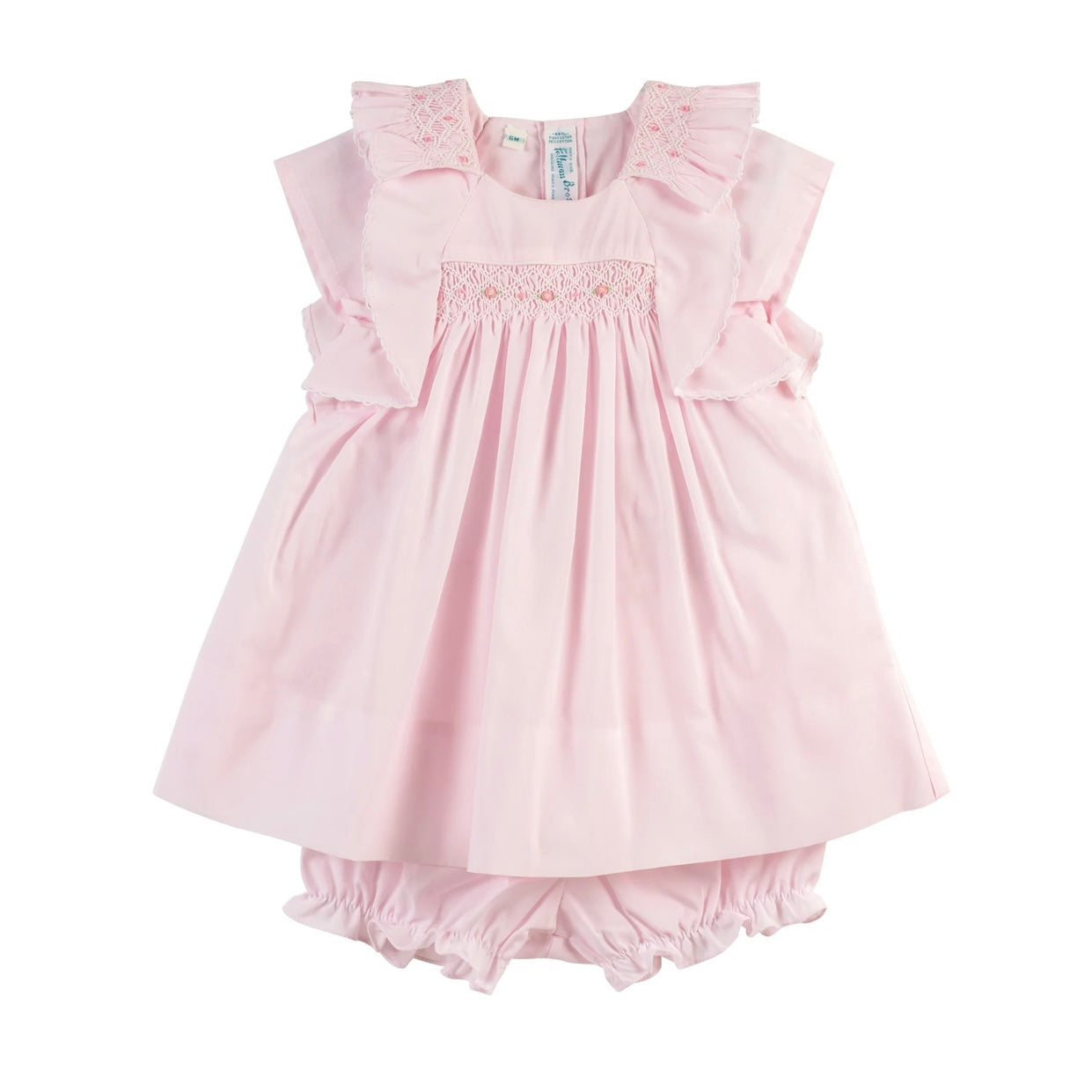 Girls Smocked Ruffle Dress