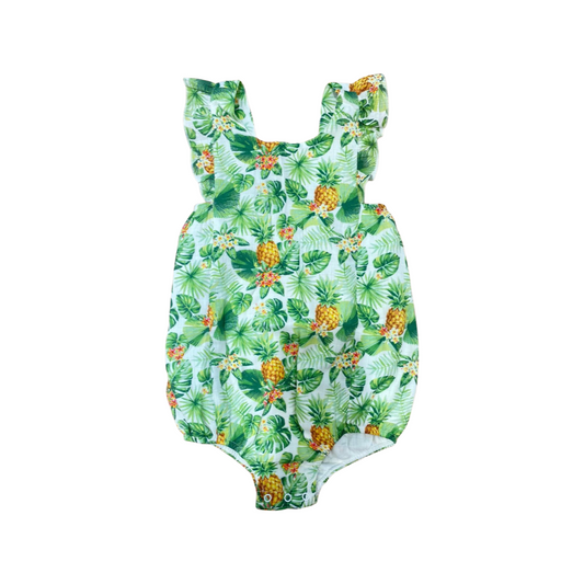 Pineapple Organic Muslin Sunsuit