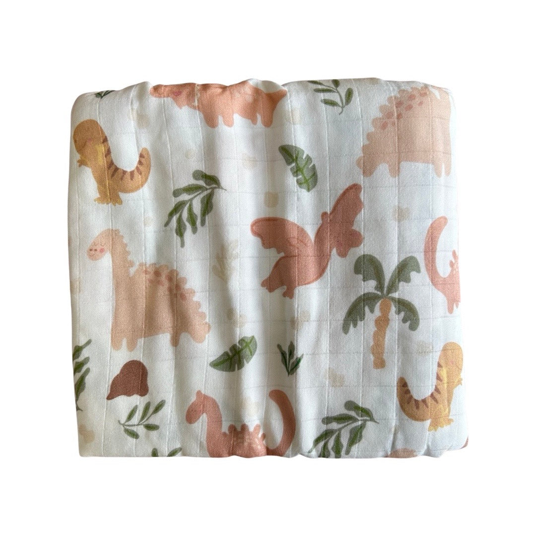 Dino Muslin Swaddle